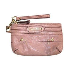 Juicy Couture Blush Pink Leather Clutch